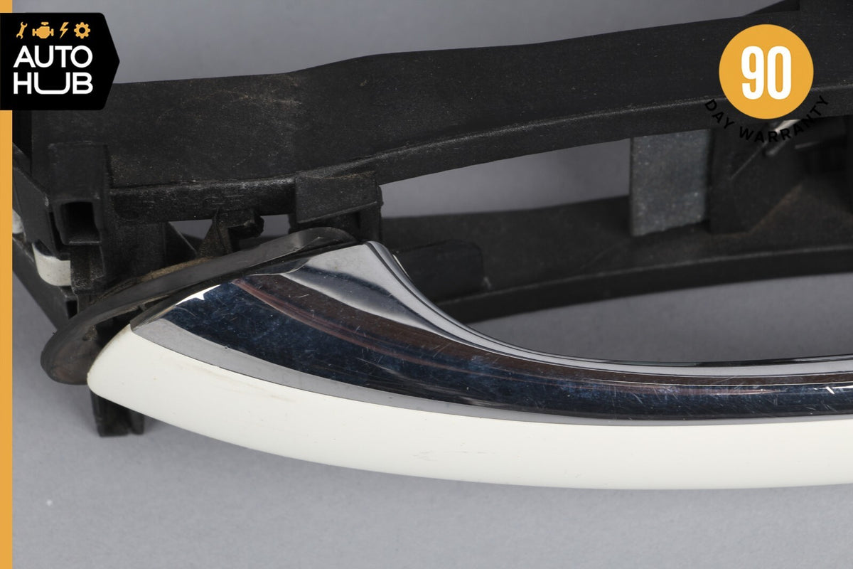 03-09 Mercedes W211 E350 E550 Exterior Door Handle Rear Left Side White OEM - photo 9