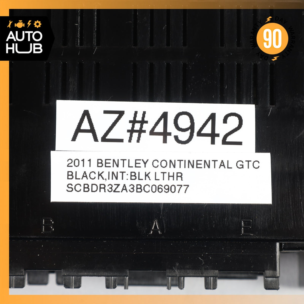 03-13 Bentley Continental GTC GT AC A/C Heater Control Module OEM 59k - photo 9