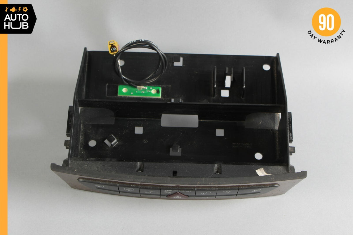 07-09 Mercedes W211 E350 E550 Hazard Control Door Lock Switch Panel Wood OEM - photo 5