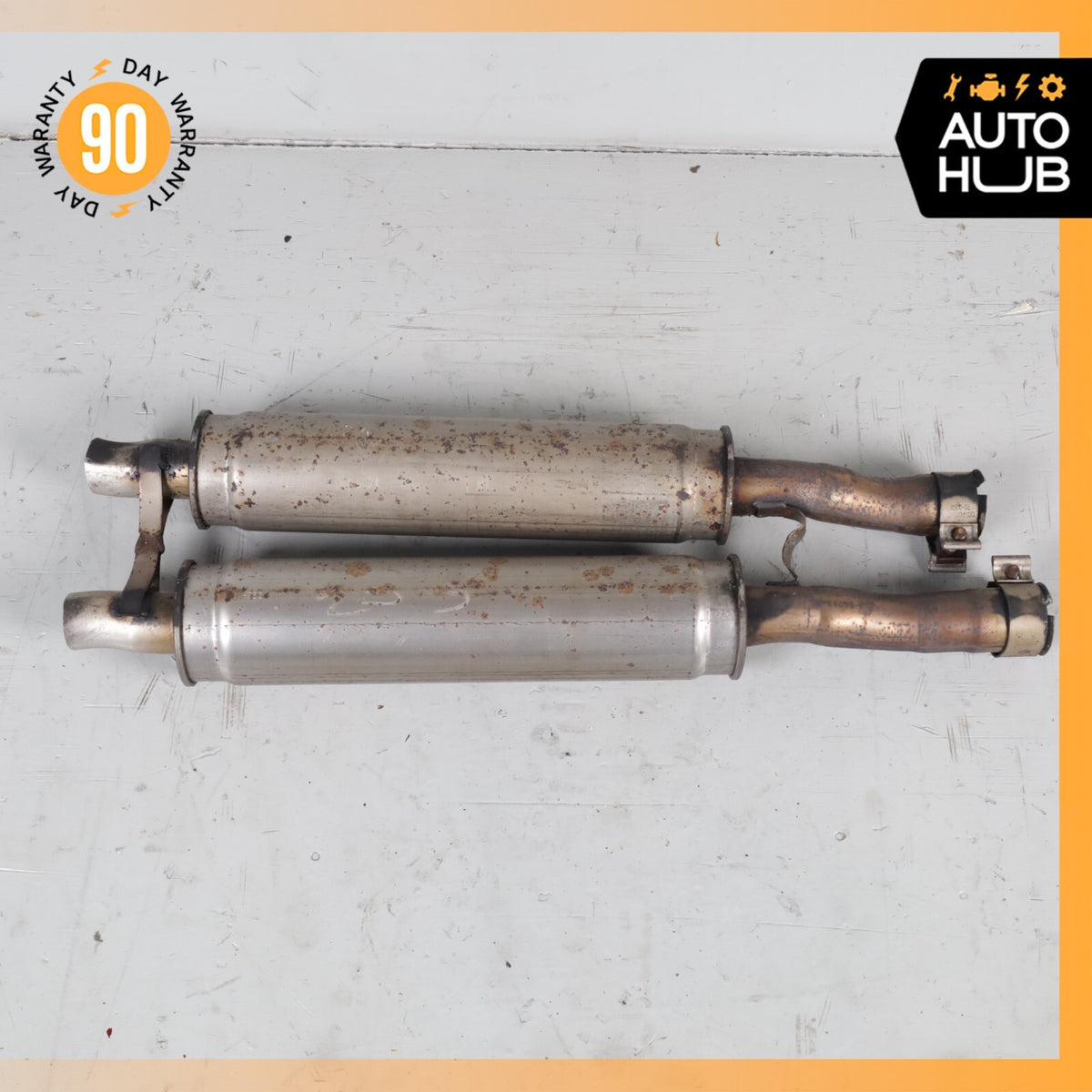 03-05 Ford Thunderbird 3.9L Exhaust Central Resonator Mid Pipe Silencer OEM 80k - photo 5