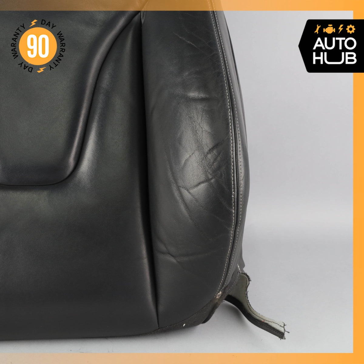 13-17 Audi S5 Convertible Front Left Top Upper Seat Cushion Nappa Black OEM - photo 5