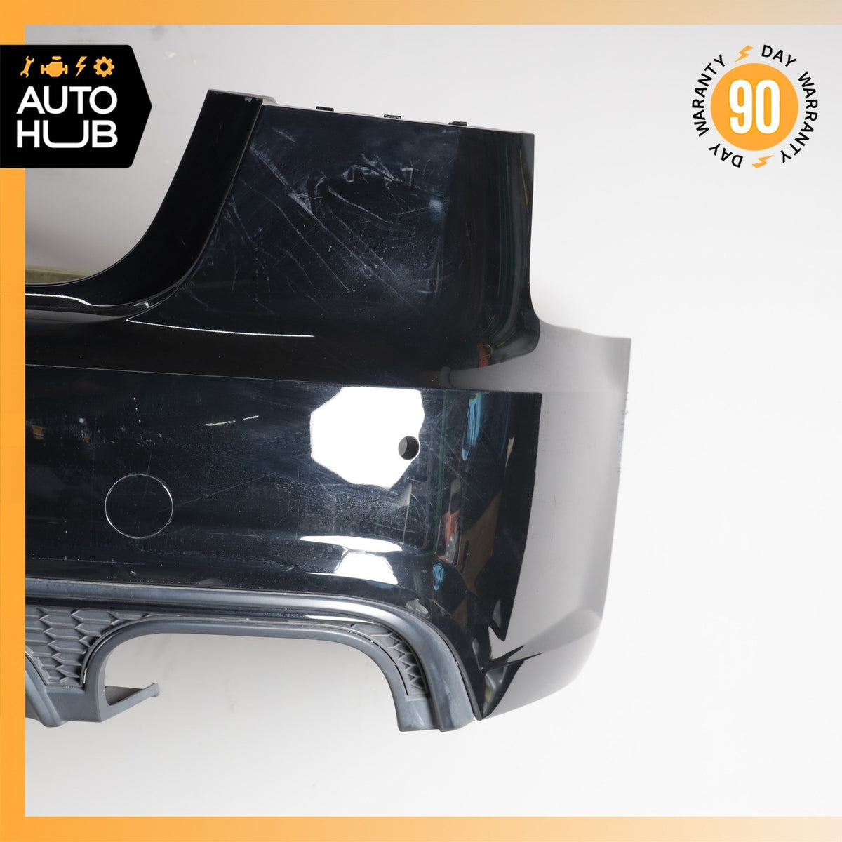16-18 Audi C7 S6 A6 Rear Bumper Cover Assembly Black OEM 58k - photo 7