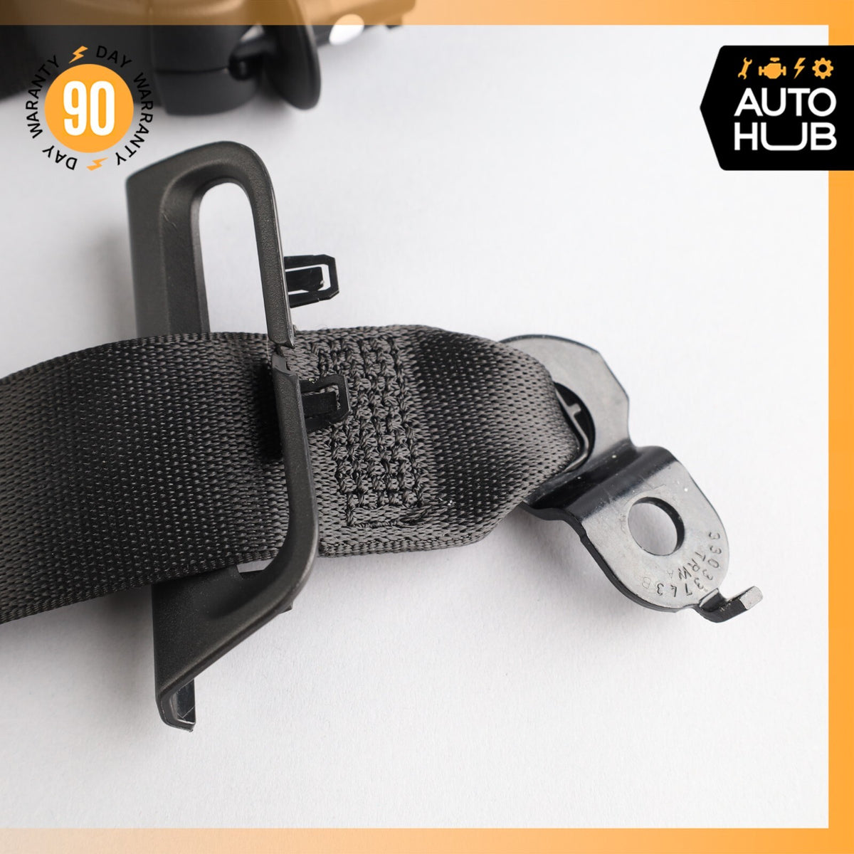 14-17 Mercedes W222 S600 S550 Rear Center Seat Belt Retractor Buckle Black OEM - photo 8
