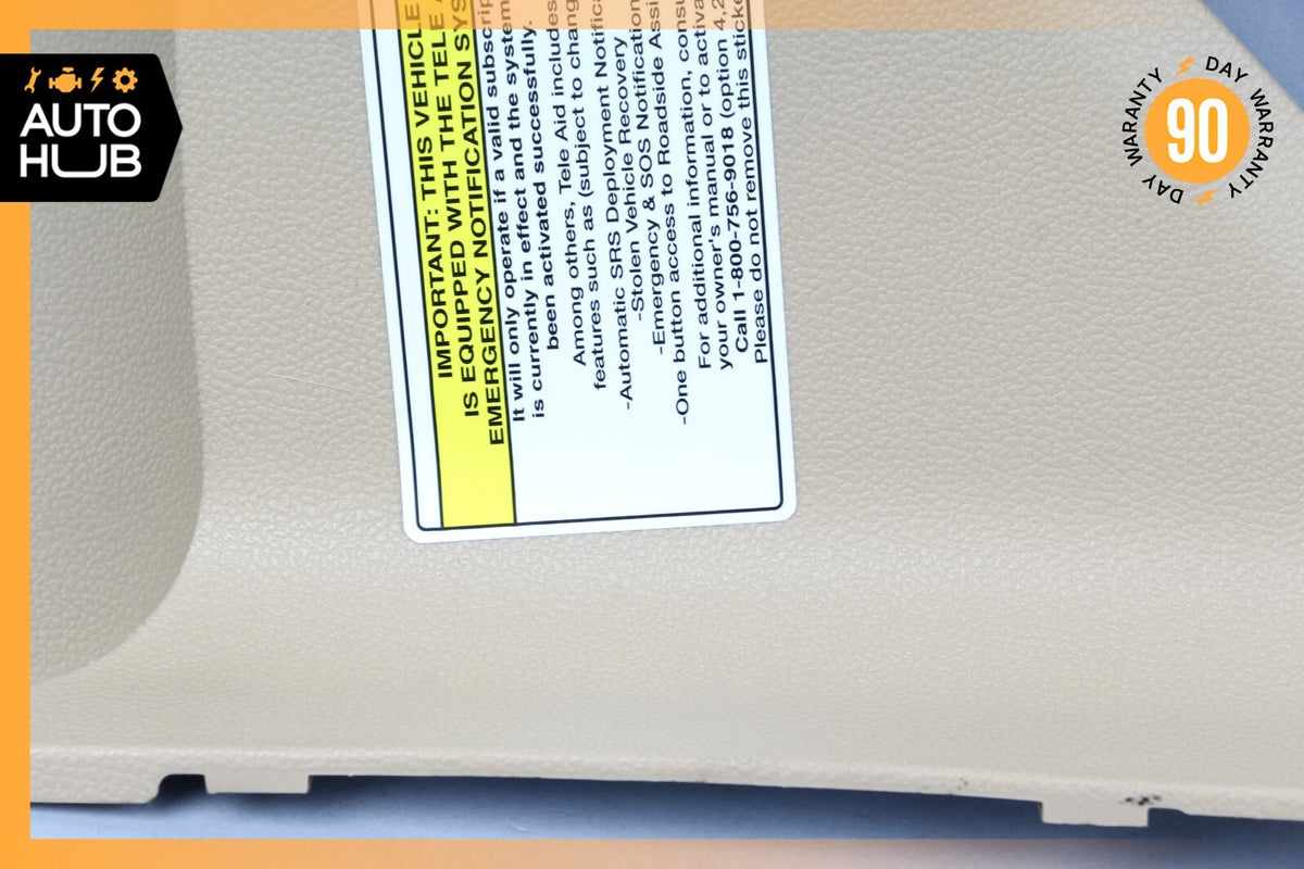 06-12 Mercedes W164 ML350 GL550 Dashboard Dash Board Left Side Trim Beige OEM - photo 3