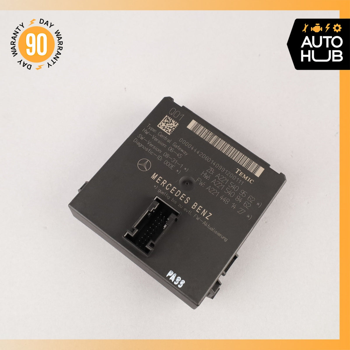 07-14 Mercedes W221 S550 CL550 Central Gateway Control Module 2219006702 OEM - photo 2