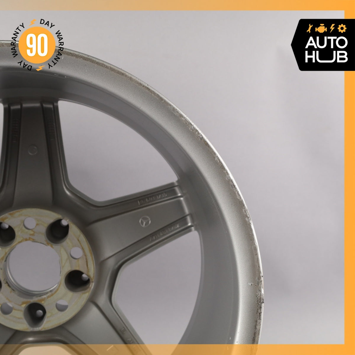Mercedes W211 E350 E55 CLS55 AMG 9 x 18 18" Rear Wheel Rim 2114016702 OEM - photo 13