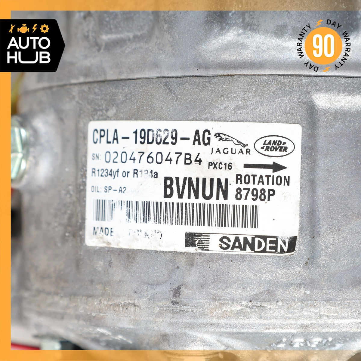 LR Range Rover Sport L494 306DT AC Air Conditioning Compressor Clutch OEM - photo 12