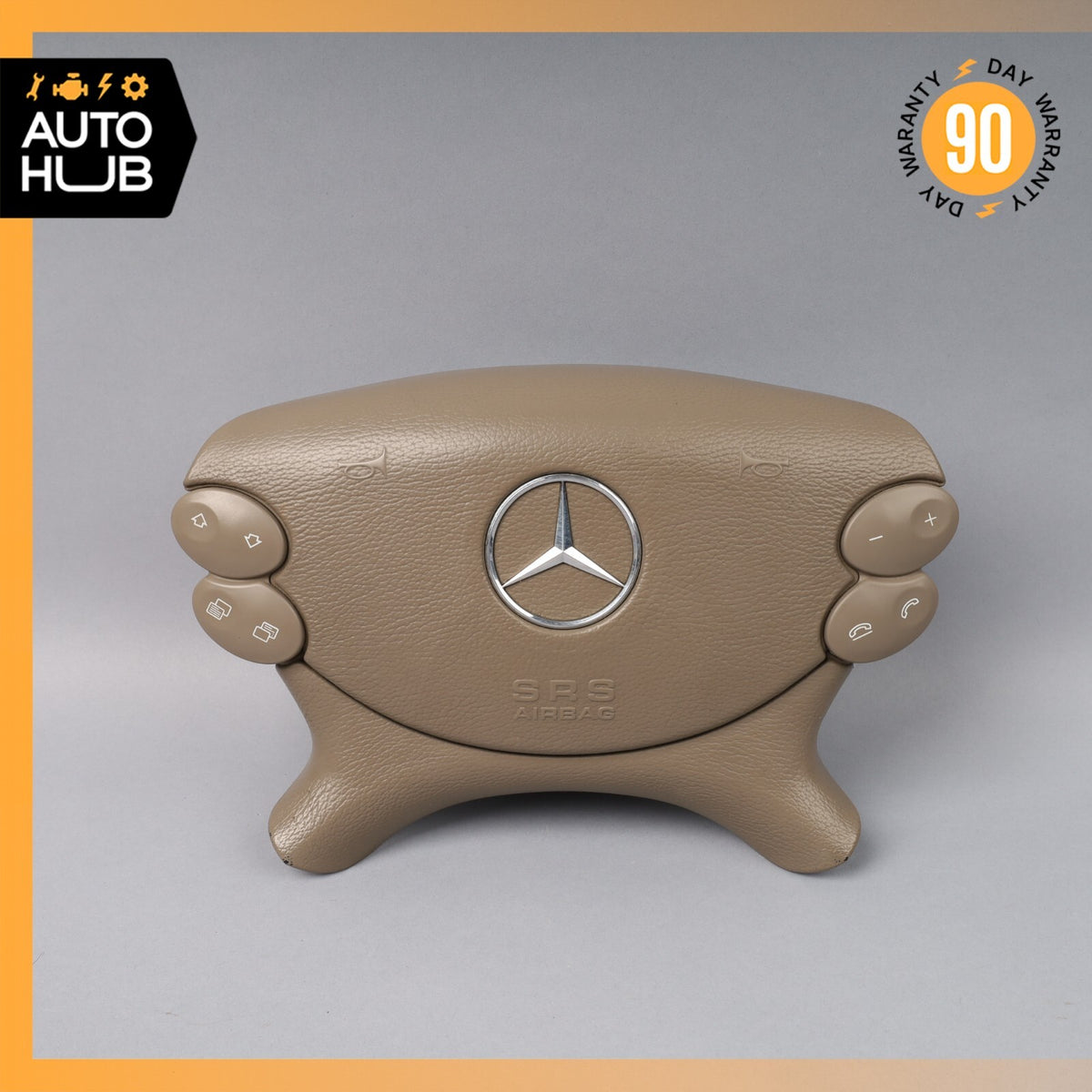 Mercedes R230 SL550 SL55 AMG CLK550 Steering Wheel Airbag Air Bag Beige OEM 72k - photo 1