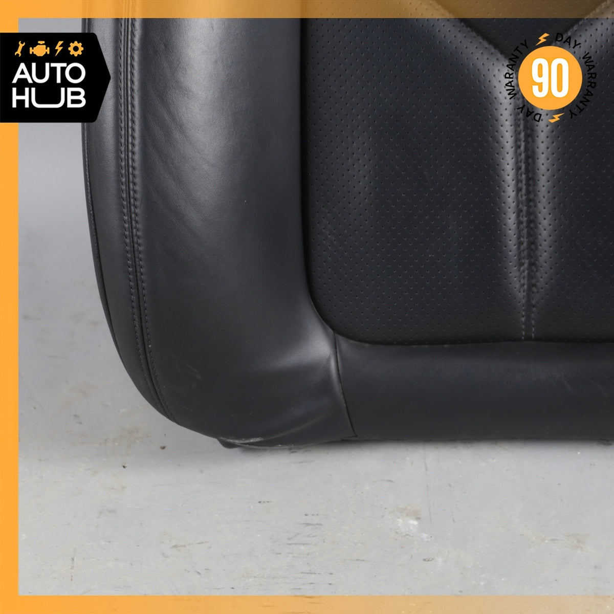 15-18 Porsche Macan 95B Front Left Side Seat Upper Cushion Leather Black OEM - photo 9