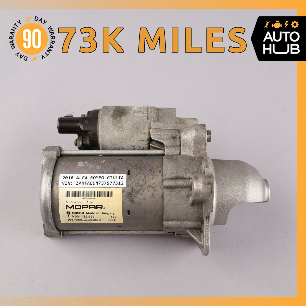 Alfa Romeo 952 Giulia Engine Motor Starter 50532996 OEM - photo 1