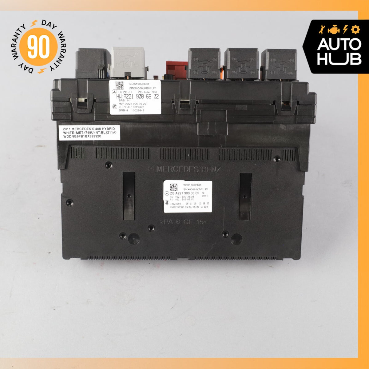 10-13 Mercedes W221 S400 S550 S65 AMG Rear Sam Fuse Box Relay Module Control OEM - photo 6
