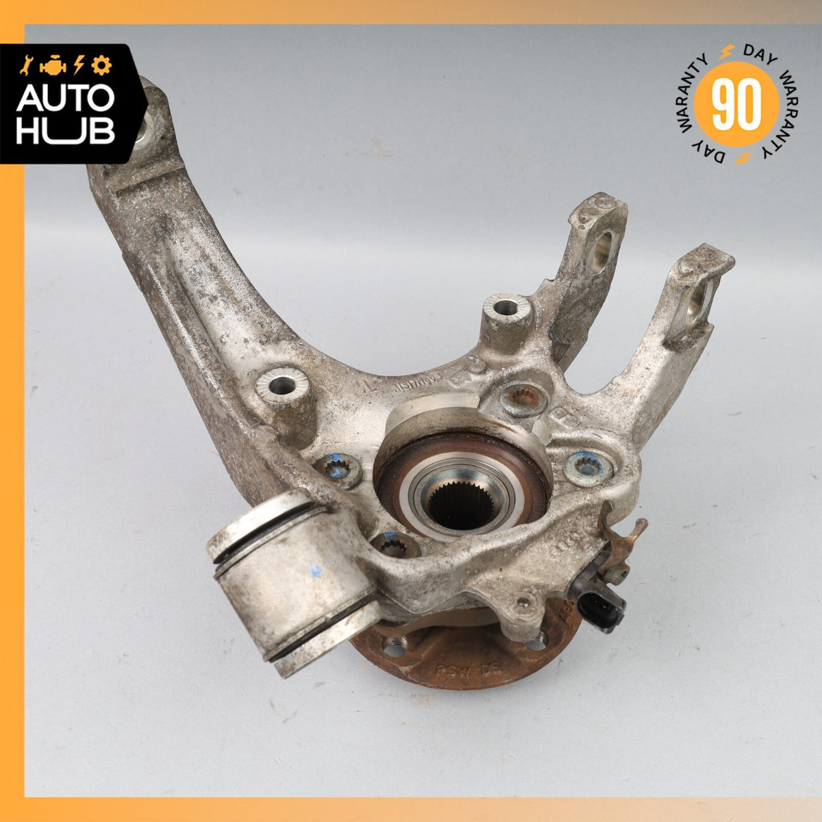 03-13 Bentley Continental Flying Spur Rear Left Side Spindle Knuckle Hub OEM 80k - photo 10