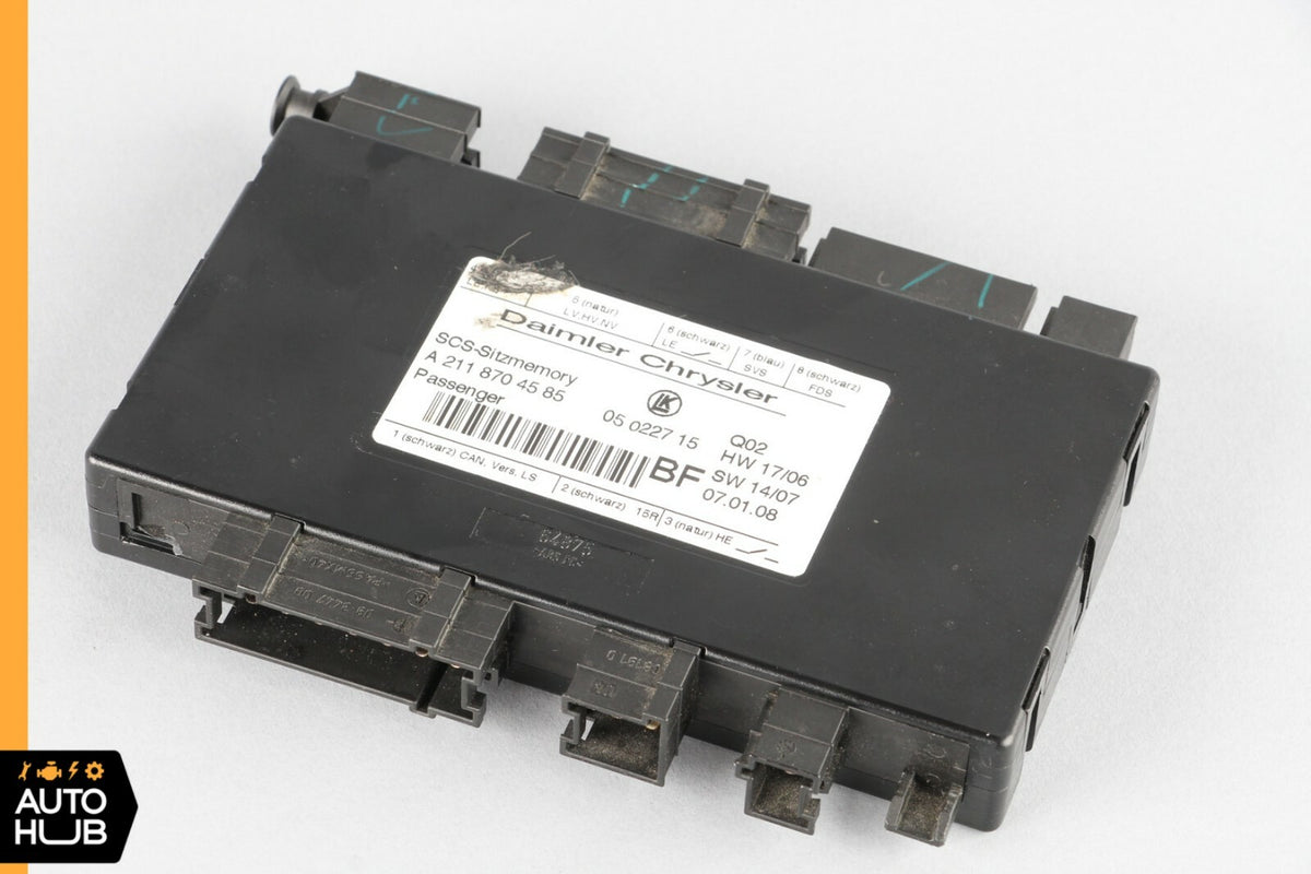 06-09 Mercedes W211 E550 CLS500 Seat Control Module Front Right Passenger OEM - photo 8