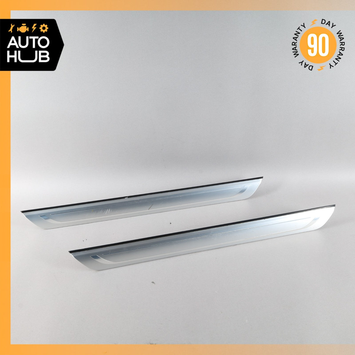 BMW G12 740Li Front Left & Right Inner Door Step Sill Set 7378054 OEM - photo 1