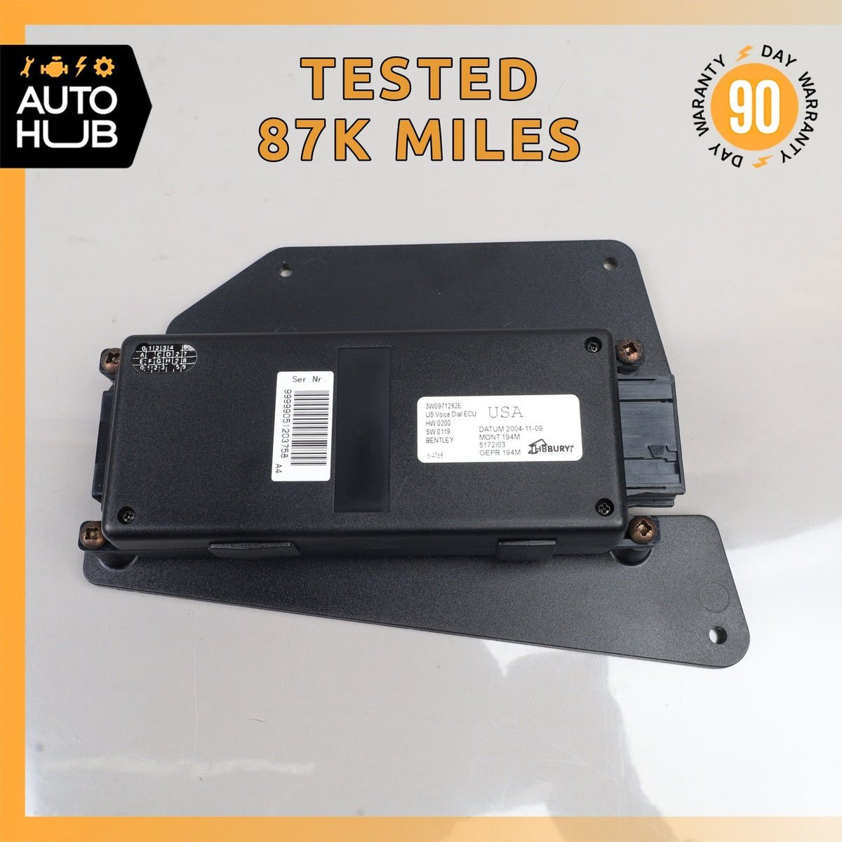 05-06 Bentley Continental GT Communication Phone Control Module w/ Bracket OEM - photo 1