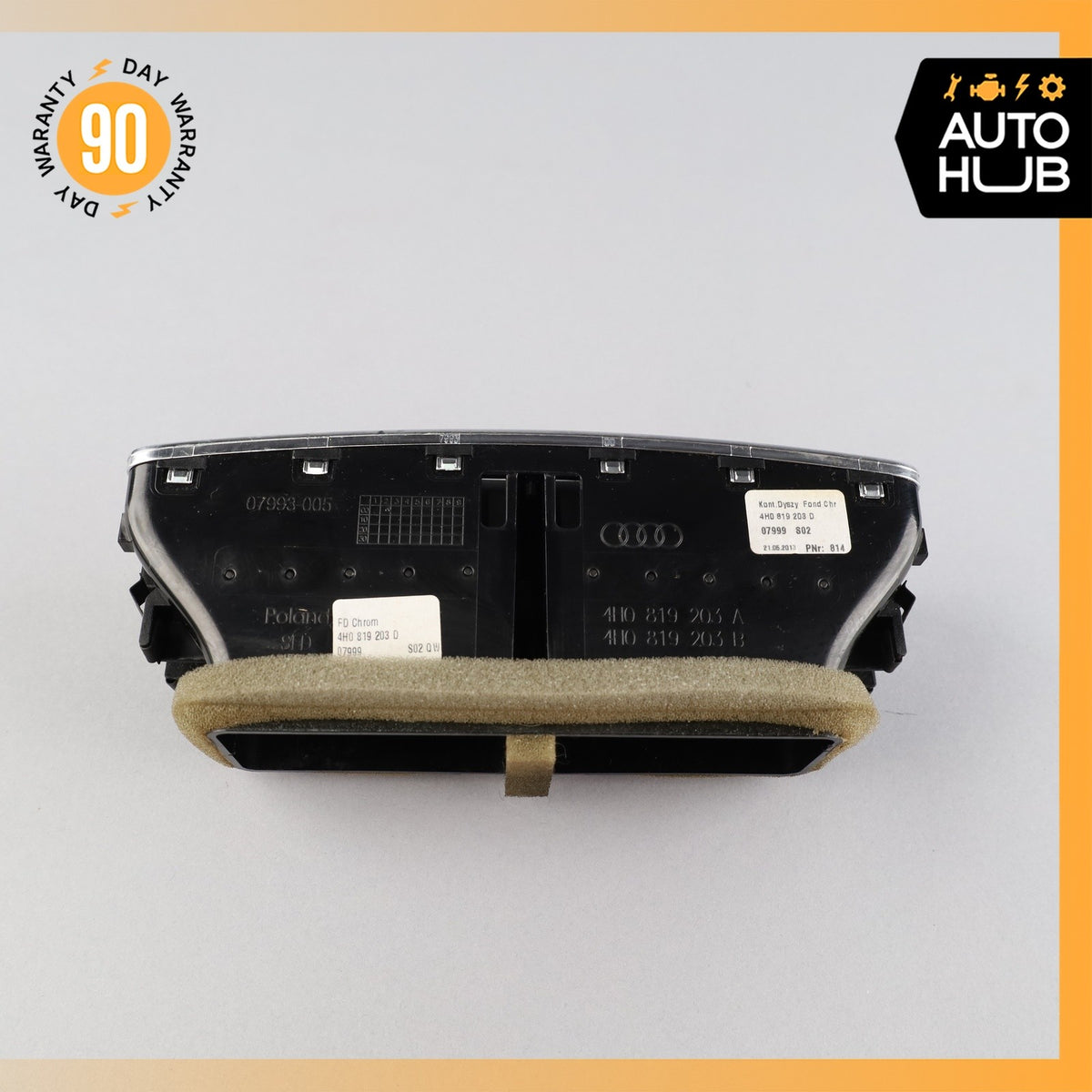 11-18 Audi D4 A8L Rear Center Dash Board AC A/C Air Vent OEM - photo 8