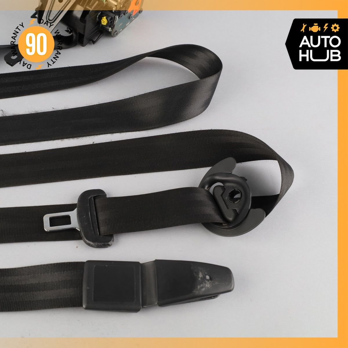 11-18 Porsche Cayenne 958 Front Left Driver Side Seat Belt Black OEM - photo 5