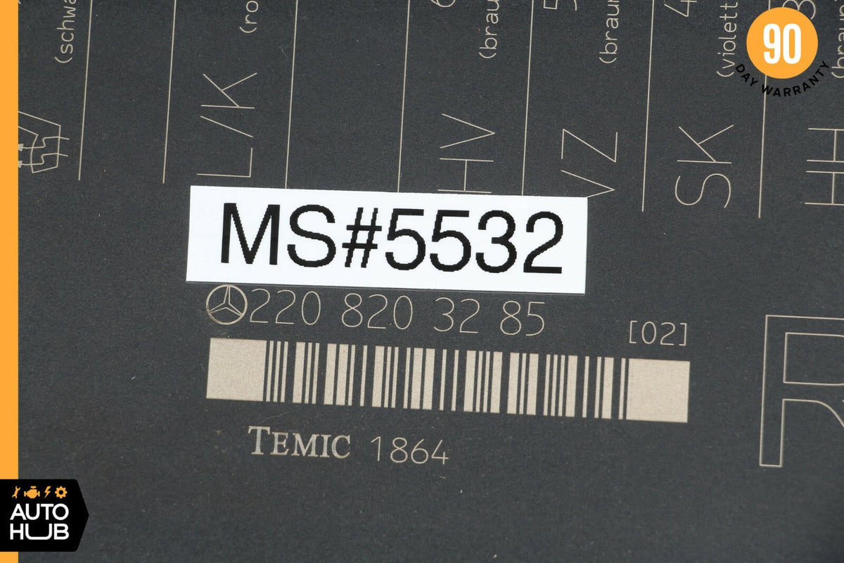 03-06 Mercedes W220 S430 S600 S55 Seat Control Module Front Right 2208203285 ОЕМ - photo 10