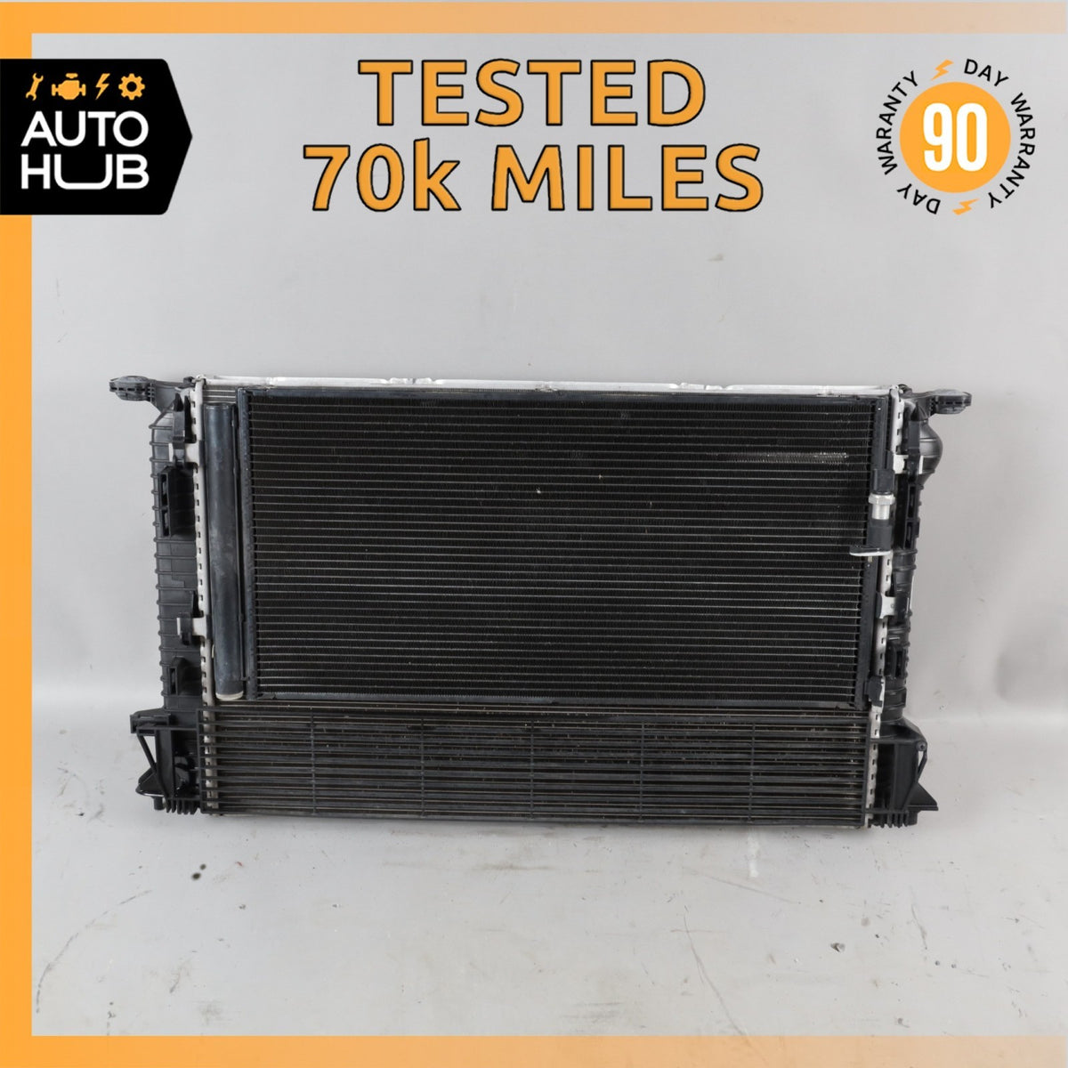15-25 Porsche Macan 95B Engine Cooling Radiator A/C Condenser Cooler OEM - photo 1