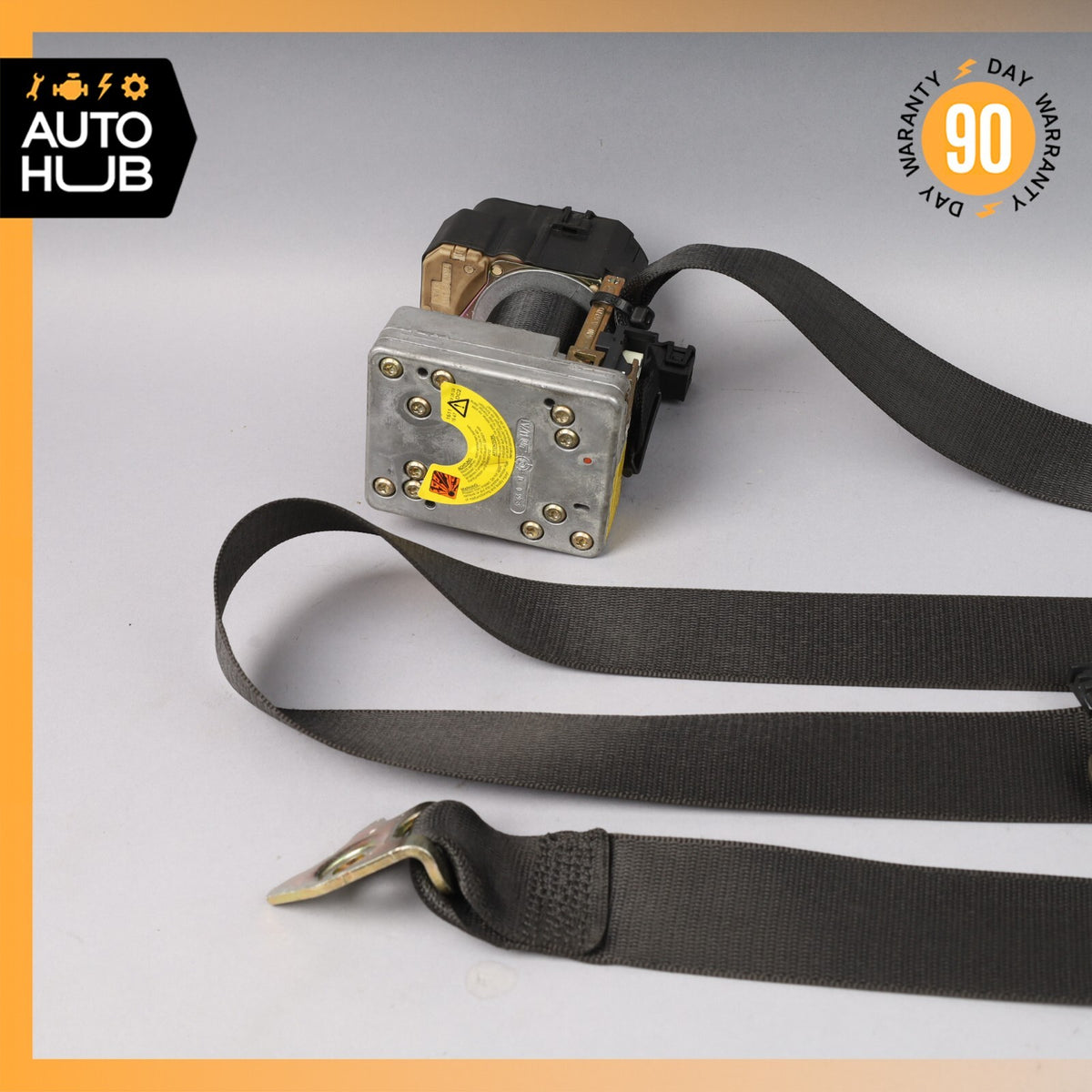 03-06 Mercedes W220 S600 S430 Rear Left Seat Belt Retractor Buckle Black OEM - photo 3