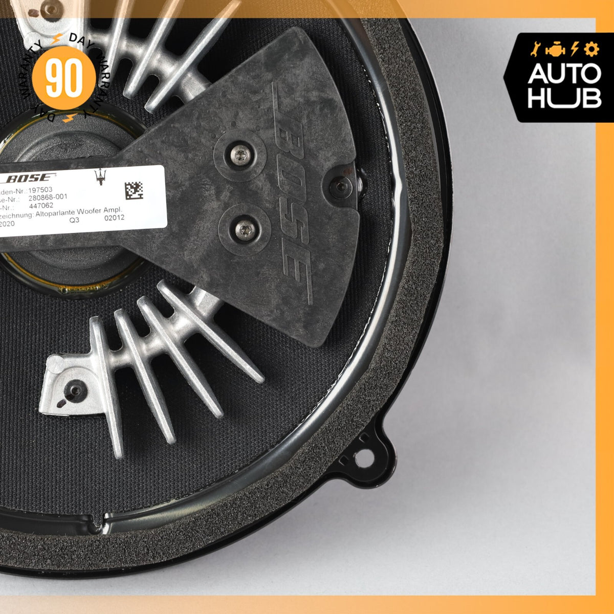 03-19 Maserati Quattroporte Rear Bose Subwoofer Sub Woofer Sound Speaker OEM 68k - photo 5