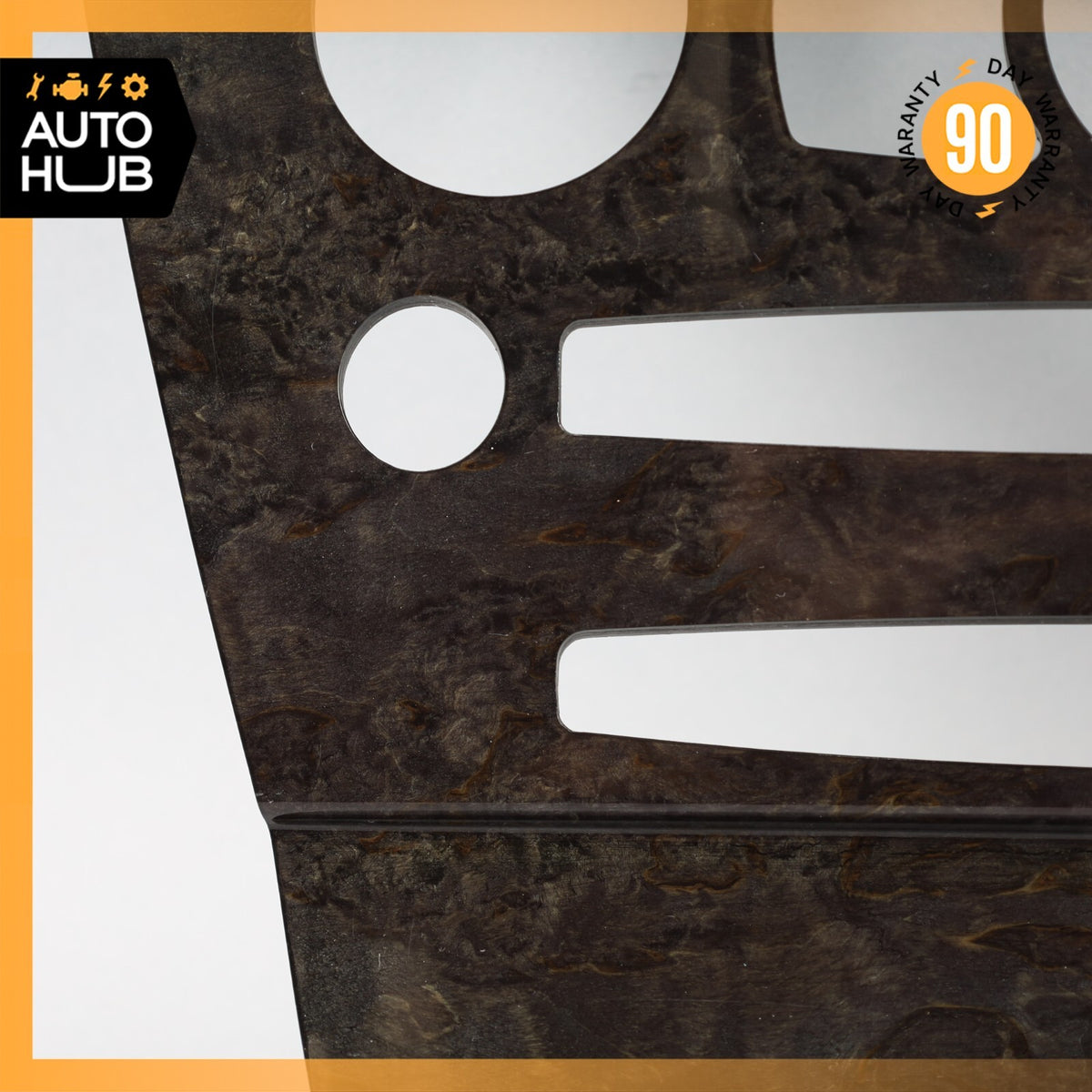 04-08 BMW E64 650i Dashboard Climate Control Cover Panel Trim Wood OEM 65k - photo 7