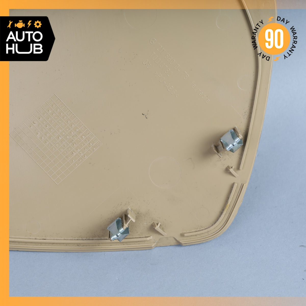 07-09 Mercedes W211 E350 E320 E550 Right Dashboard Trim Cover Panel Beige OEM - photo 9