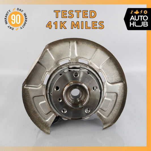 14-18 BMW F15 X5 Rear Right Passenger Spindle Knuckle Hub w/ Shield OEM 41k - photo 1