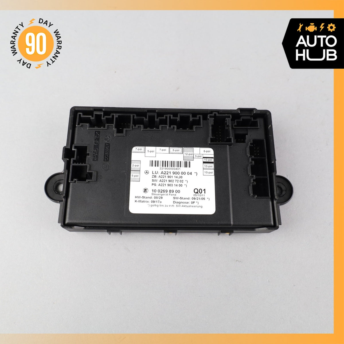 07-13 Mercedes W221 S600 S400 Rear Right or Left Side Door Control Module OEM - photo 6