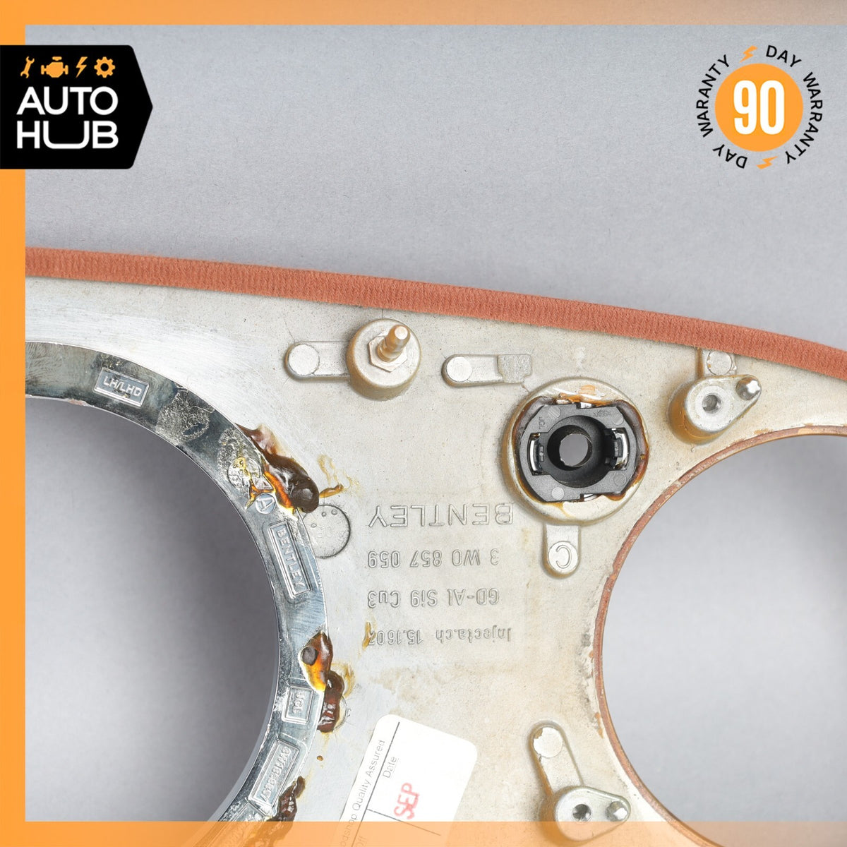 03-13 Bentley Continental GT GTC Dash Panel Speedometer Bezel Trim Wood OEM - photo 16