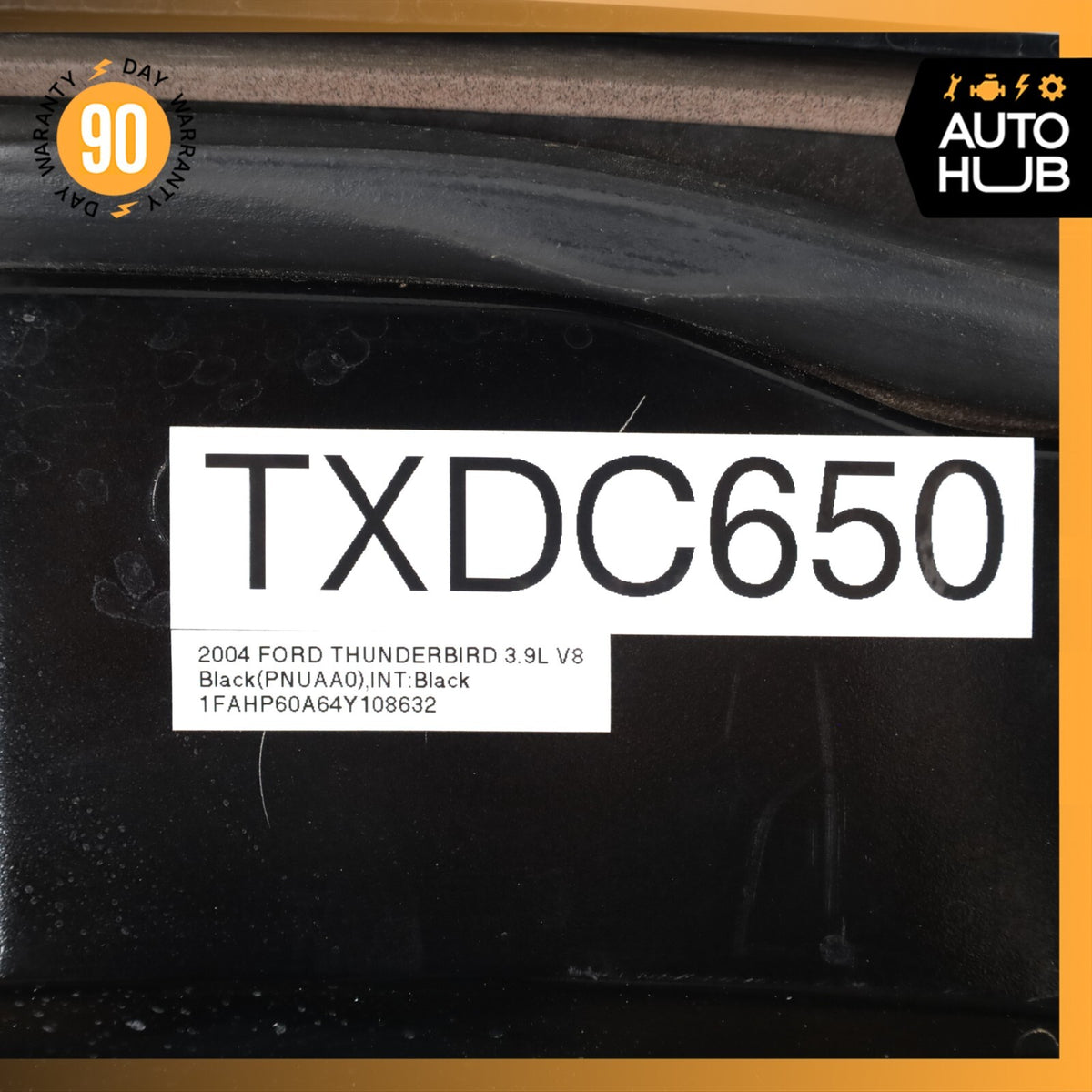 02-05 Ford Thunderbird Rear 3RD Third Brake Stop Trim Panel Black OEM 73k - photo 14