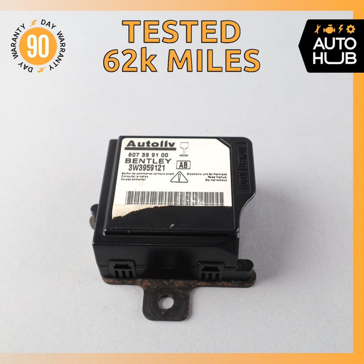 03-10 Bentley Continental GTC GT Safety Bag Sensor SRS Control Module OEM 62k - photo 1