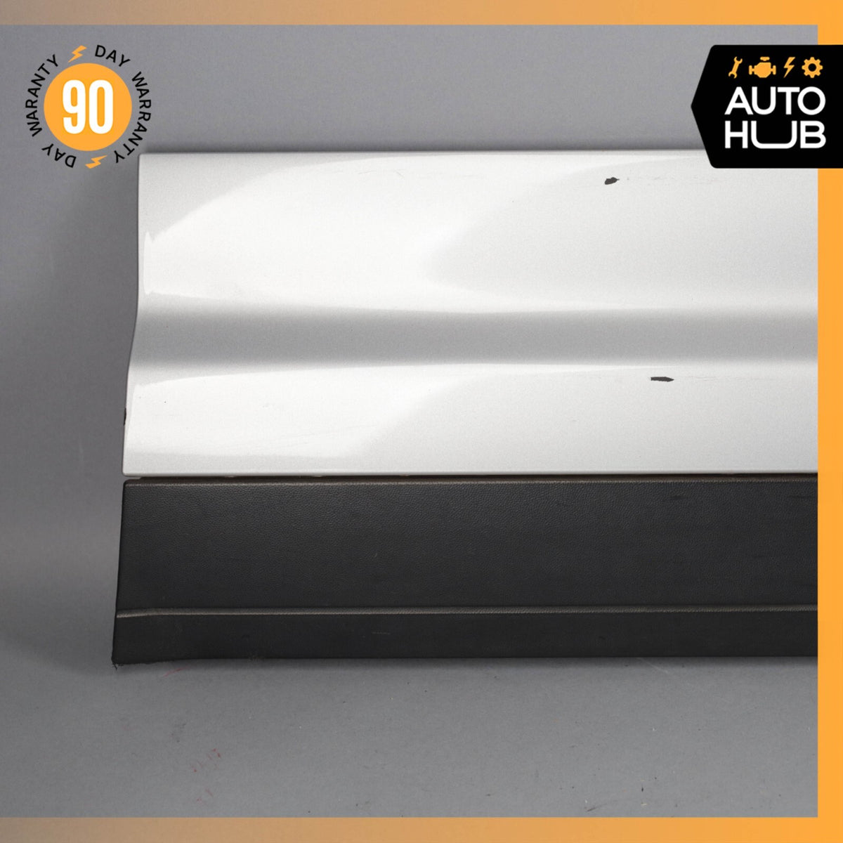 11-18 Porsche Cayenne 958 Front Right Side Lower Door Molding Silver OEM - photo 2