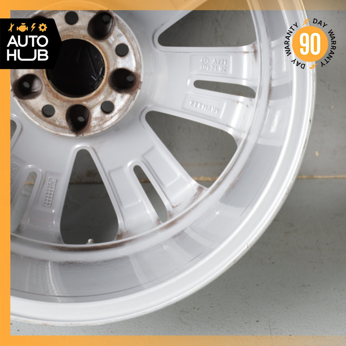 Mercedes W221 S400 S550 CL550 8.5 x 18 18" Wheel Rim Silver 2214017402 OEM - photo 19