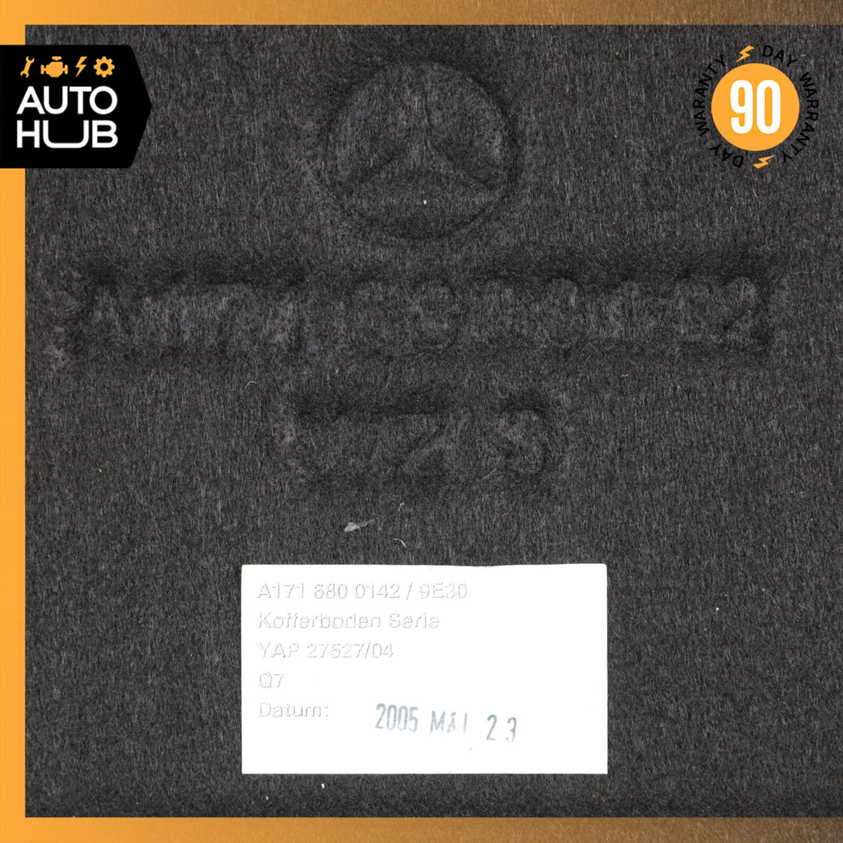 05-11 Mercedes R171 SLK55 AMG SLK300 Trunk Compartment Floor Lining Trim OEM - photo 19