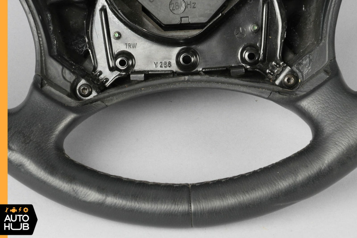 00-06 Mercedes W220 S430 S500 CL500 Driver Steering Wheel Black OEM - photo 5