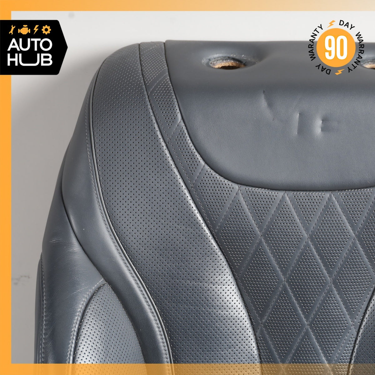 Mercedes W222 S550e S600 Front Left Seat Upper Back Cushion Exclusive Black OEM - photo 2