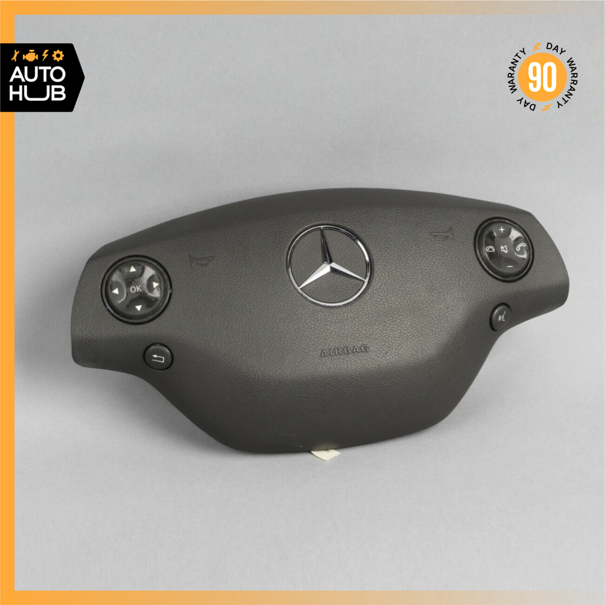 07-10 Mercedes W221 S550 CL550 S400 Steering Wheel Airbag Air Bag Black OEM - photo 1