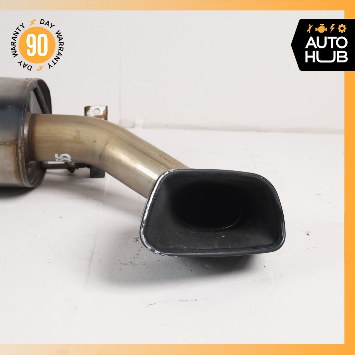 14-19 BMW F15 X5 X6 3.0L Dual Exhaust Muffler Mufflers Assembly w/ Valve OEM 86k - photo 5