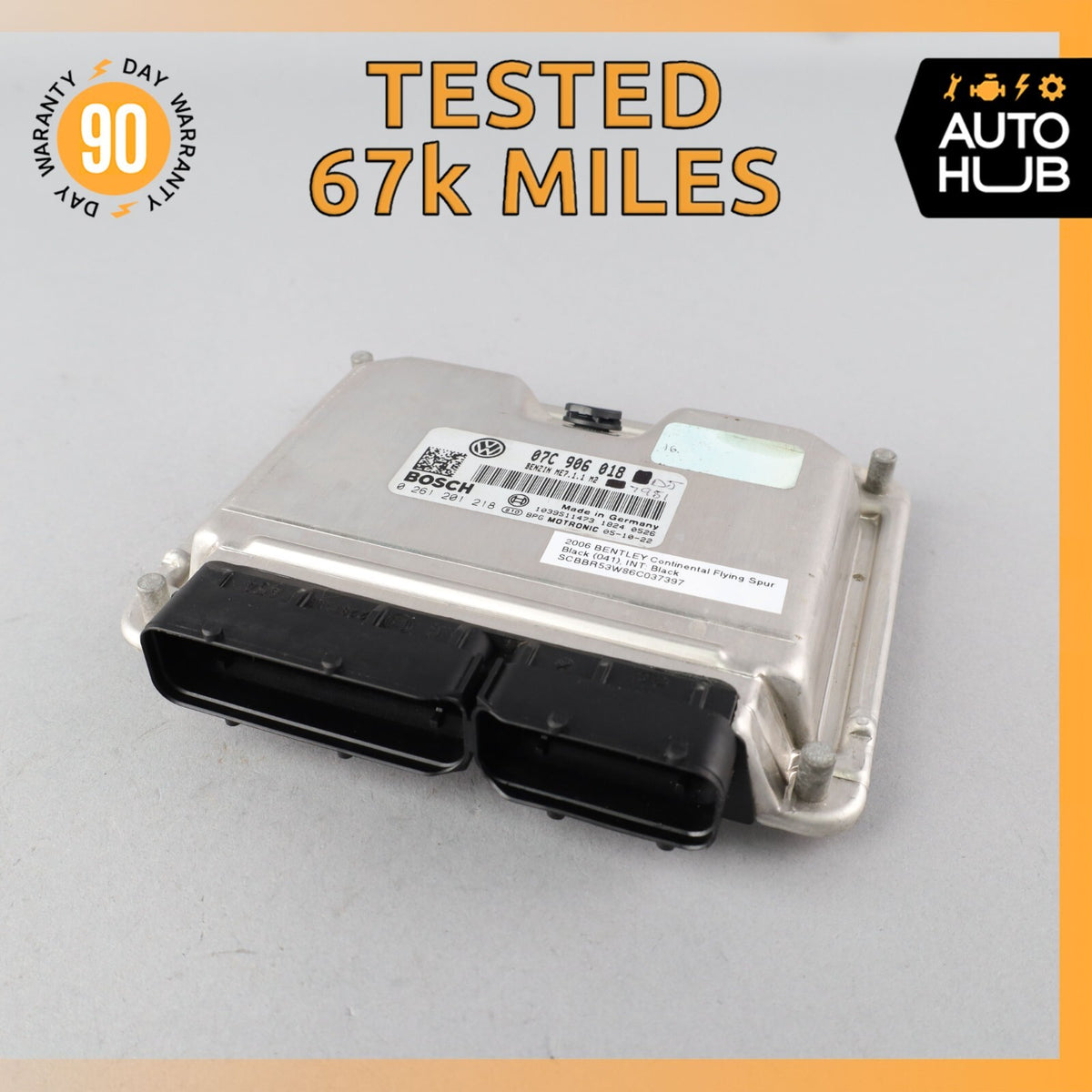 2006 Bentley Continental Flying Spur 6.0L W12 Engine Control Module ECU OEM 67k - photo 1