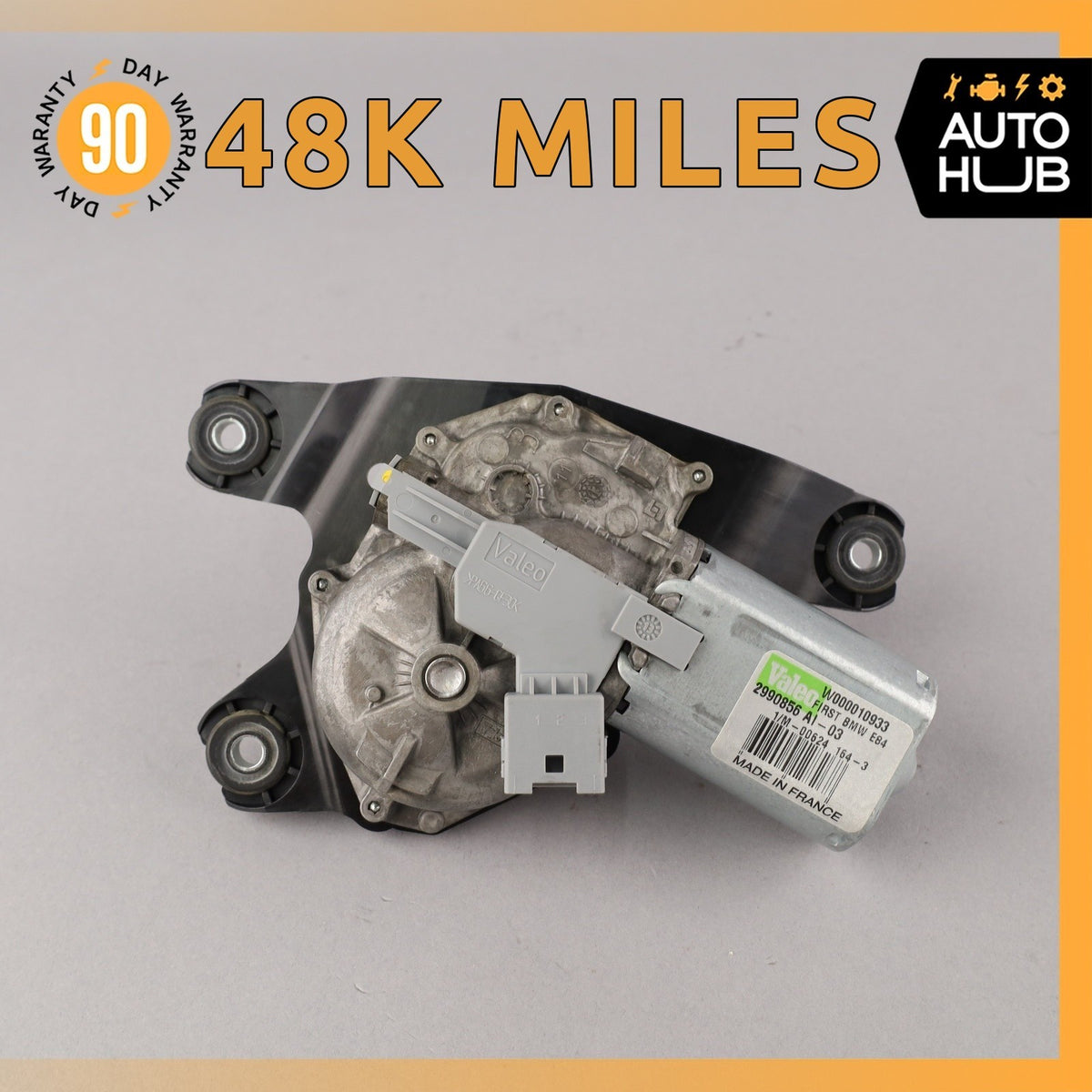 13-15 BMW E84 X1 Rear Glass Windshield Wiper Motor OEM 48k - photo 1