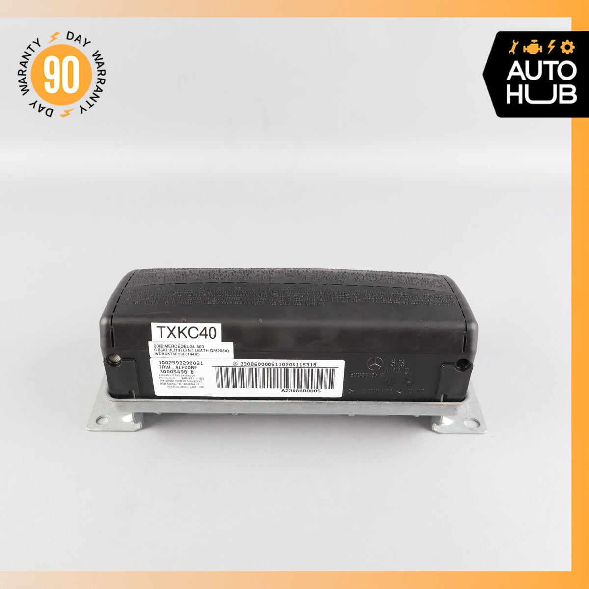 03-12 Mercedes R230 SL500 SL55 AMG Passenger Side Dash Airbag Air Bag OEM - photo 3
