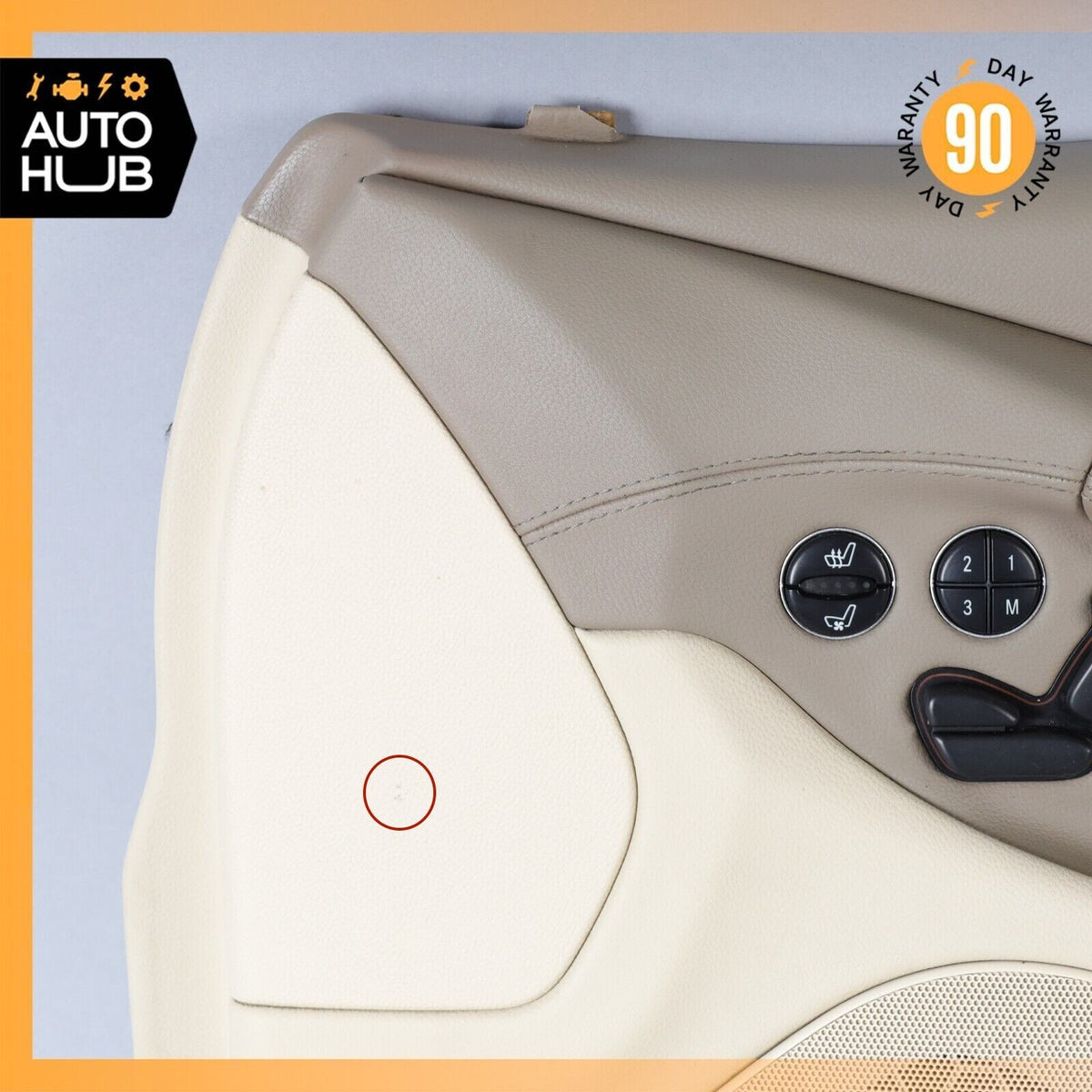 07-08 Mercedes R230 SL550 Right Passenger Side Interior Door Panel Beige OEM 72k - photo 3