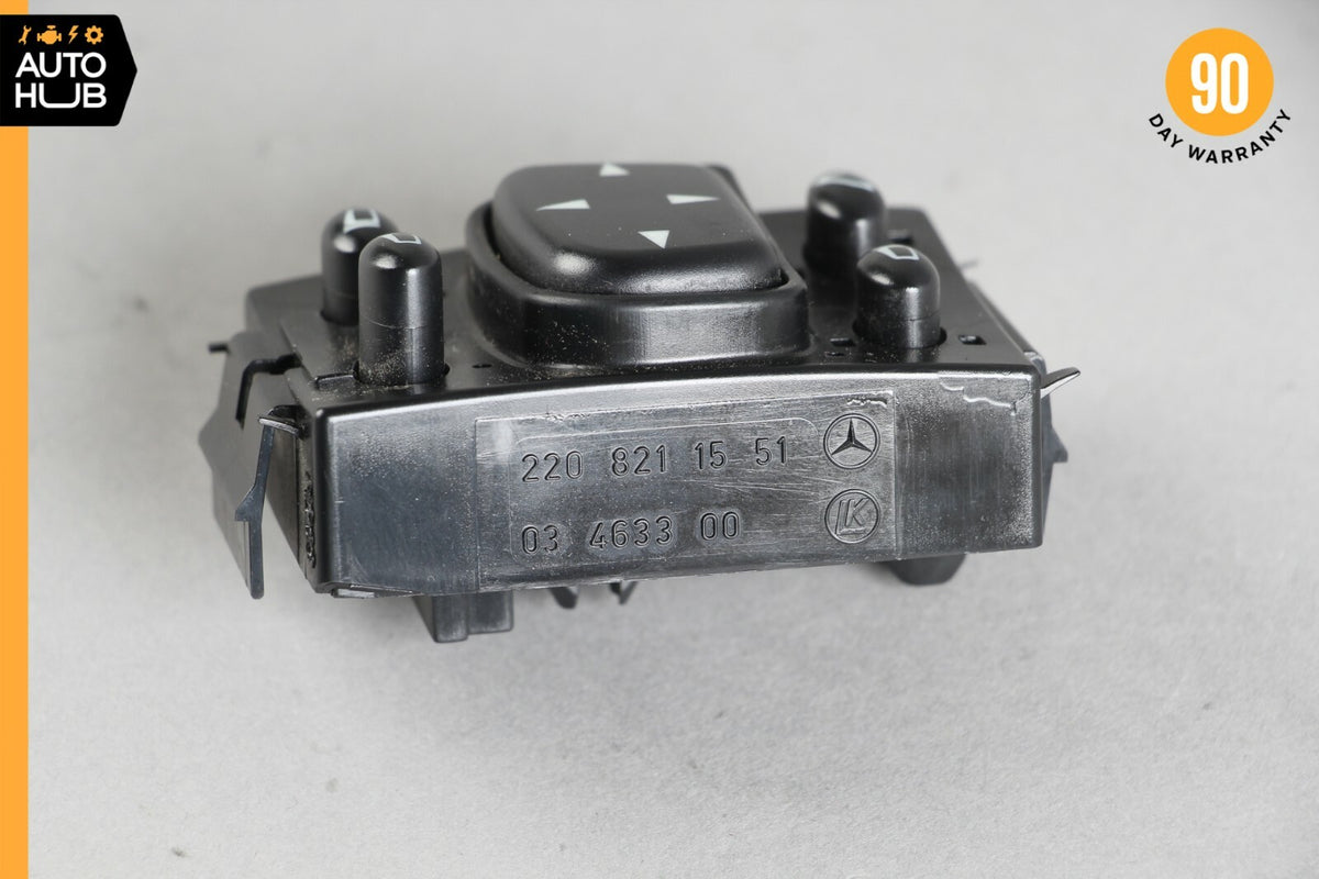 00-06 Mercedes W220 S430 S55 AMG Side Rear View Mirror Adjust Switch Button OEM - photo 8
