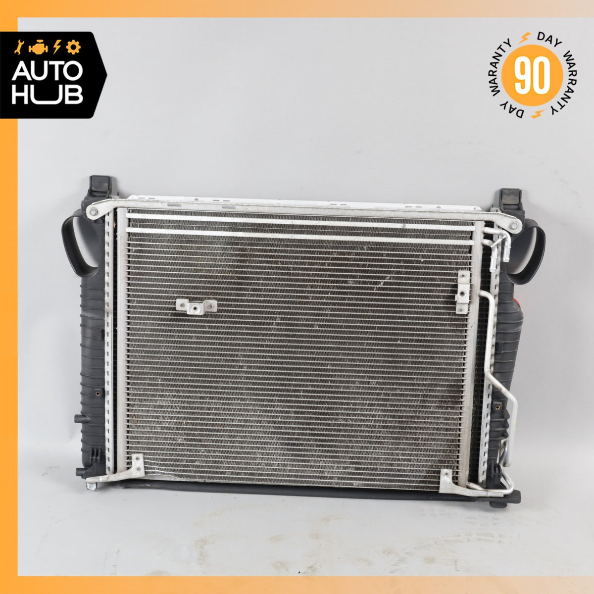 03-06 Mercedes R230 SL500 Engine Cooling Radiator AC A/C Condenser OEM - photo 11