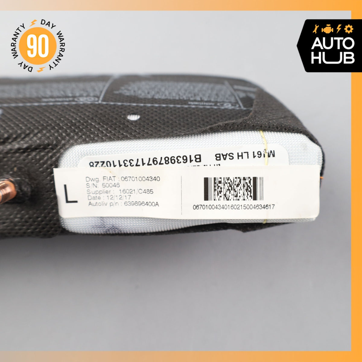 17-22 Maserati Levante M161 Front Left Driver Side Seat Airbag SRS OEM 64k - photo 9