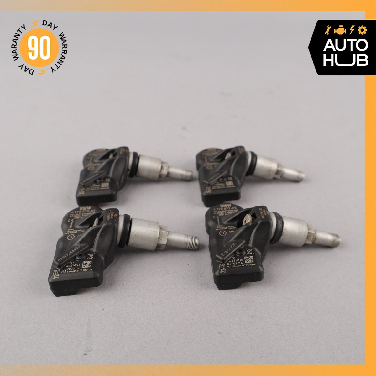 10-15 BMW E84 X1 TPMS Tire Pressure Sensor Sensors Set 433.92 MHZ OEM - photo 6