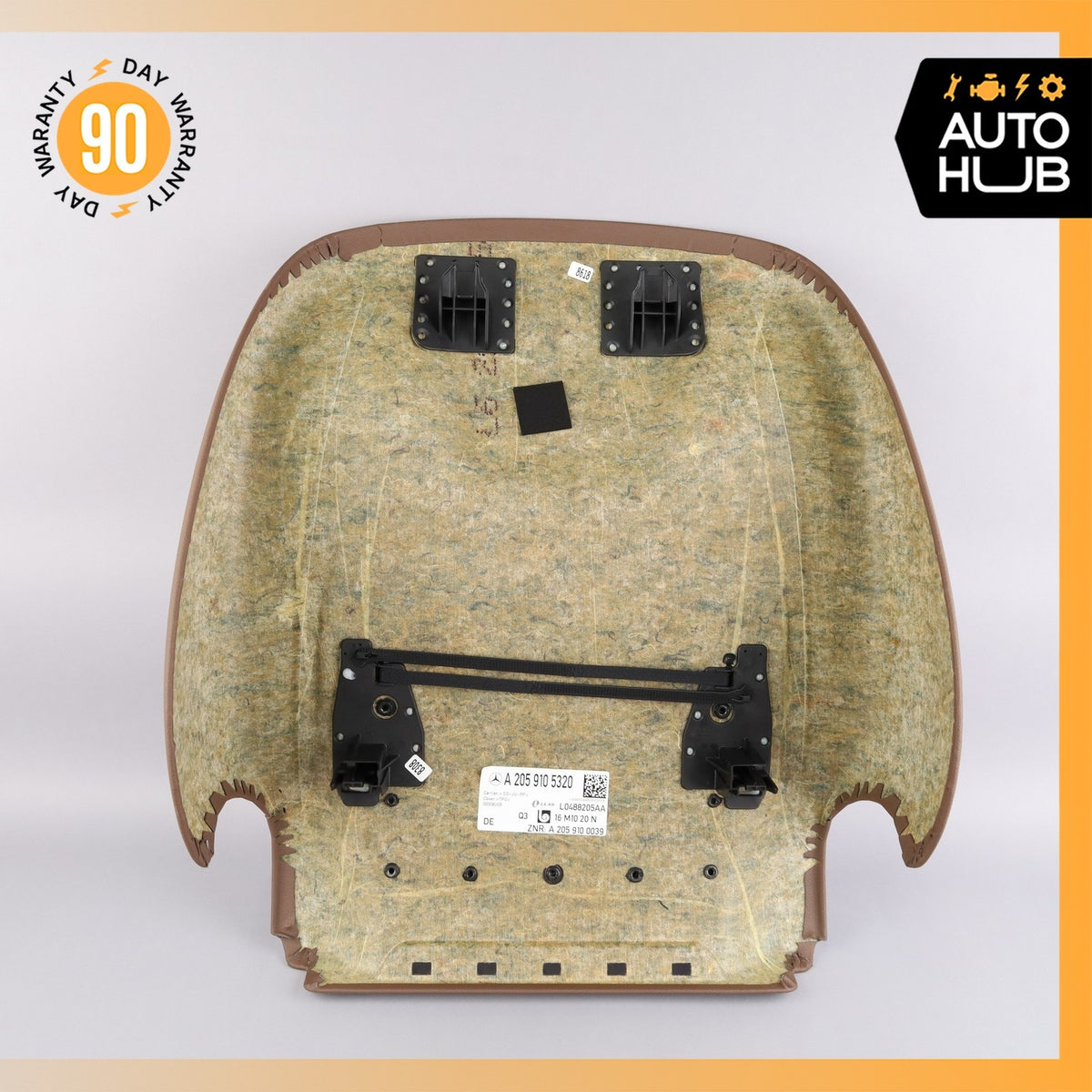 15-20 Mercedes W213 E300 C350 Seat Brown Cover Panel Front Right or Left OEM - photo 7