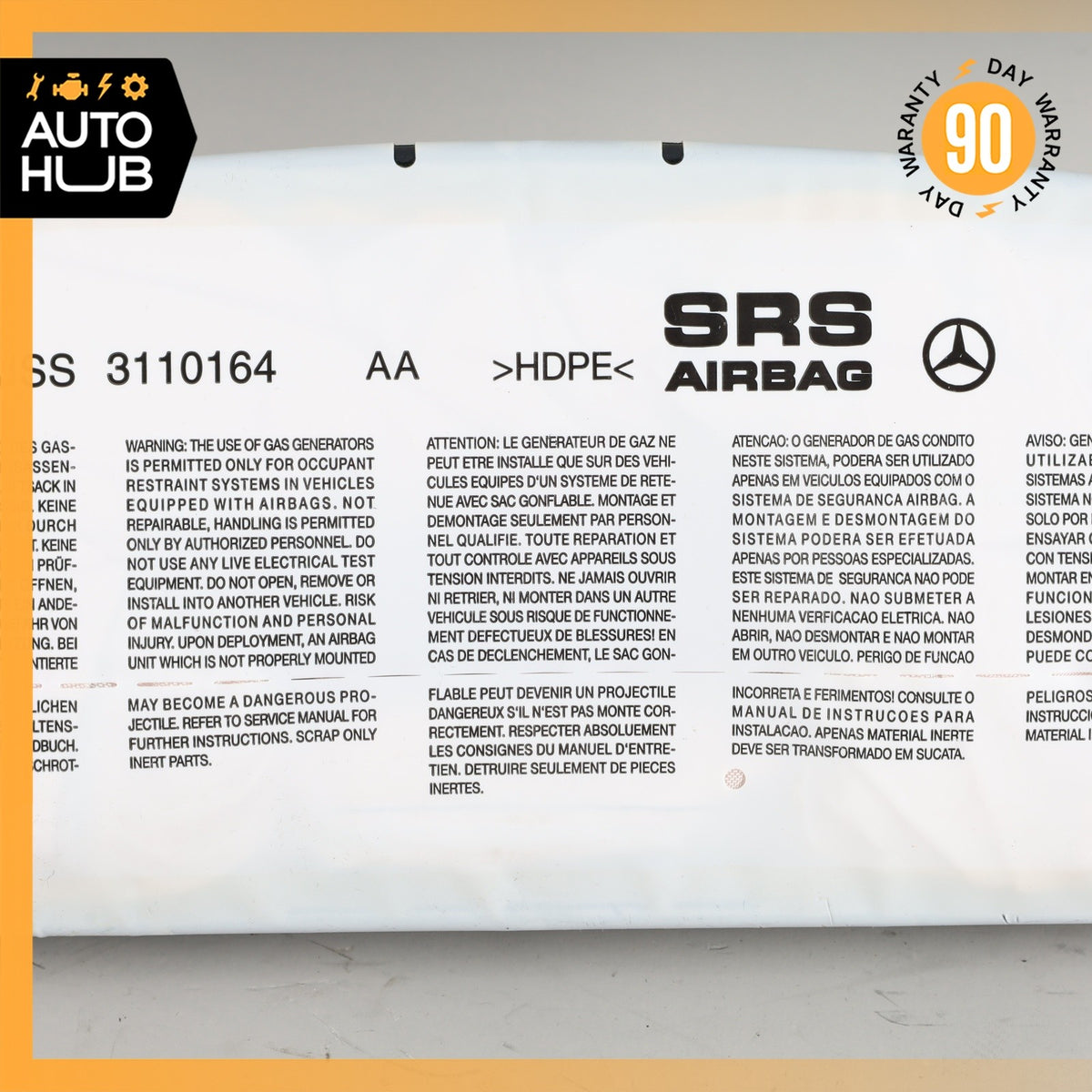 10-17 Mercedes W207 E350 C350 Dashboard Right Passenger Side Airbag Air Bag OEM - photo 3