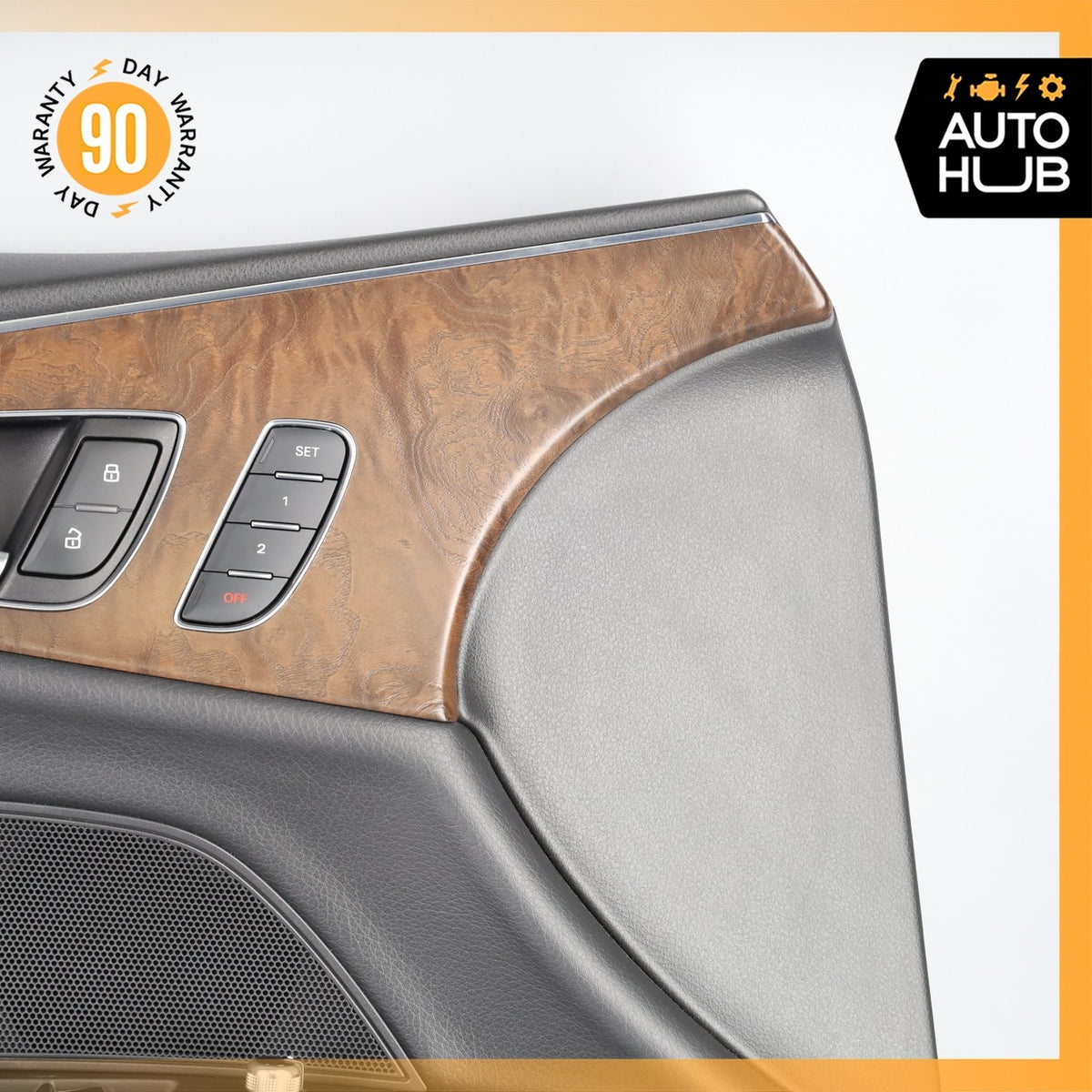 12-18 Audi 4G8 A7 Front Left Driver Door Panel Cover Trim Black Wood OEM - photo 4